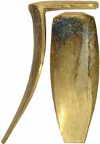 Lehigh County, Allentown-Bethlehem Buttplate, sand cast brass

Overall length 4-3/4", width 1-3/4", comb 2-1/4"